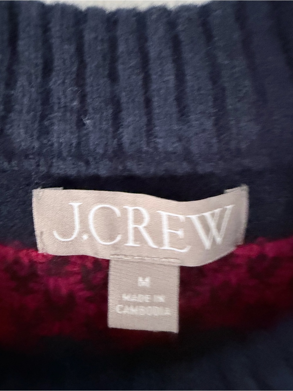 J. Crew size m Fair Isle crewneck sweater in vintage wool 100% lamb’s wool - Picture 3 of 6